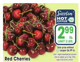 Jewel-Osco Red Cherries offer