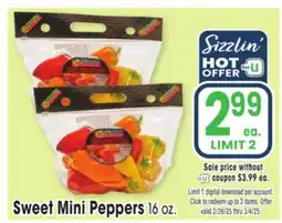 Jewel-Osco Sweet Mini Peppers offer