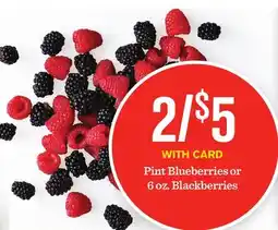 Mariano's Pint Blueberries or 6 oz. Blackberries offer