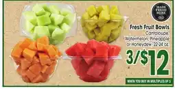 Jewel-Osco Fresh Fruit Bowls offer