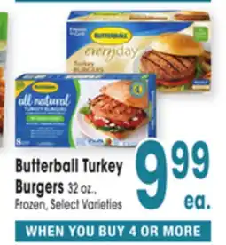 Jewel-Osco Butterball Turkey Burgers offer