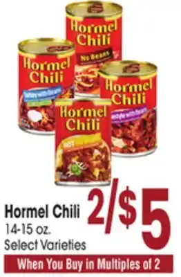 Jewel-Osco Hormel Chili offer