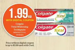 Mariano's Colgate Total Whitening Toothpaste offer