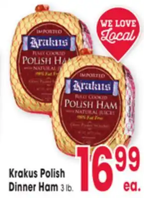 Jewel-Osco Krakus Polish Dinner Ham offer