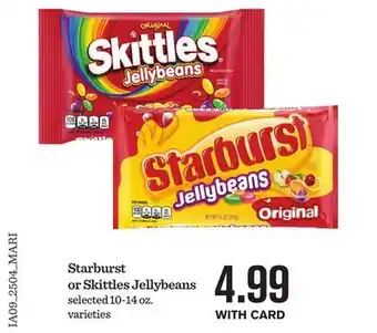 Mariano's Starburst or Skittles Jellybeans offer