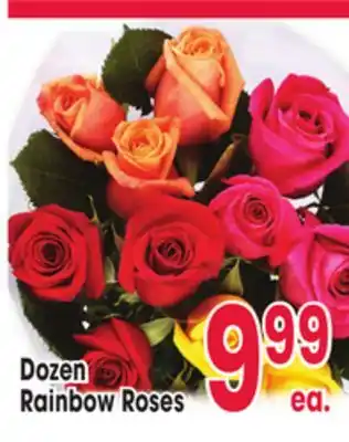 Jewel-Osco Dozen Rainbow Roses offer