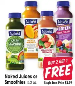 Jewel-Osco Naked Juices or Smoothies offer