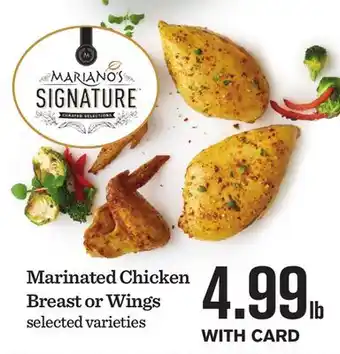 Mariano's Marinated Chicken Breast or Wings offer