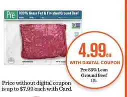 Mariano's Pre 85% Lean Ground Beef offer