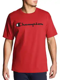 Walmart Champion Big & Tall Men's Classic Script Logo Graphic Tee, Sizes LT-6XL offer