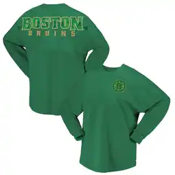 Walmart Women's Fanatics Kelly Green Boston Bruins St. Patrick's Day Spirit Jersey T-Shirt offer