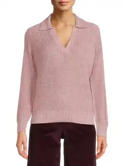 Walmart Time and Tru Women's Polo Sweater offer