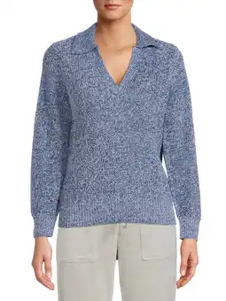 Walmart Time and Tru Women's Polo Sweater offer