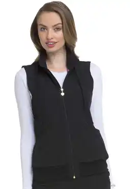 Walmart HeartSoul Break On Through Women's Scrubs Vest Zip Front HS500 offer