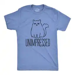 Walmart Mens Unimpressed Funny Cat Dad T-Shirt Hilarious Kitty Graphic Tee Pet Lover Graphic Tees offer