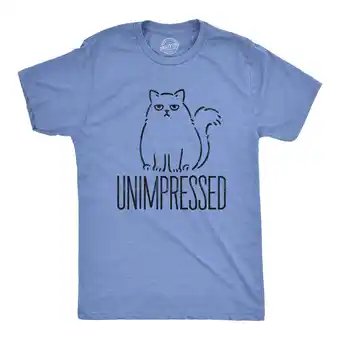 Walmart Mens Unimpressed Funny Cat Dad T-Shirt Hilarious Kitty Graphic Tee Pet Lover Graphic Tees offer