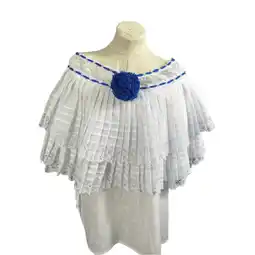 Walmart Panamanian Montuno Pollera White Blouse offer