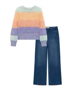 Walmart Habitual girls Ombre Sweater & Denim Set, G2 offer