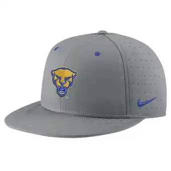 Walmart Men's Nike Gray Pitt Panthers USA Side Patch True AeroBill Performance Fitted Hat offer