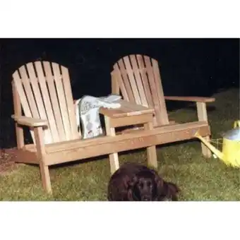 Walmart Creekvine Designs Cedar American Forest Adirondack Settee offer