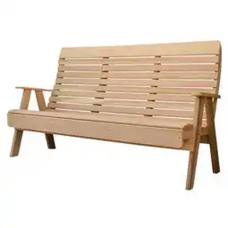 Walmart 6 ft. Cedar Twin Ponds Highback Bench offer