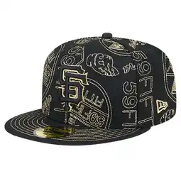 Walmart Men's New Era Black San Francisco Giants 59FIFTY Day Allover Fitted Hat offer