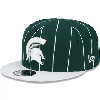 Walmart Men's New Era Green/White Michigan State Spartans Vintage 9FIFTY Snapback Hat offer