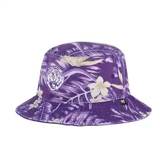 Walmart Men's '47 Purple LSU Tigers Tropicalia Bucket Hat offer