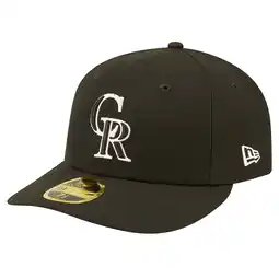 Walmart Men's New Era Colorado Rockies Black & White Low Profile 59FIFTY Fitted Hat offer