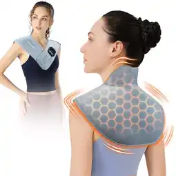 Walmart DGXINJUN Heating Pad for Body Back Pa-in Re-lief Portable Heating Waist Belt with Massage & Support offer