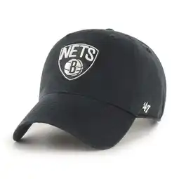 Walmart 47 Brand Brooklyn Nets Team Clean Up Adjustable Cap, Black offer