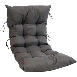 Walmart Sunnydaze Shaded Comfort 27.25 x 47 Gray Outdoor Egg Chair Replacement Cushion offer