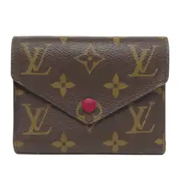 Walmart Pre-Owned Louis Vuitton M41938 Portefeuille Victorine Bi-fold Wallet Monogram Canvas... (Good) offer