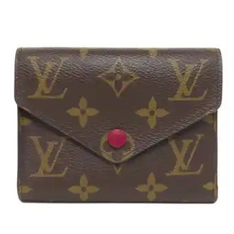 Walmart Pre-Owned Louis Vuitton M41938 Portefeuille Victorine Bi-fold Wallet Monogram Canvas... (Good) offer