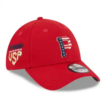 Walmart Men's New Era Red Pittsburgh Pirates 2023 Fourth of July 39THIRTY Flex Fit Hat offer