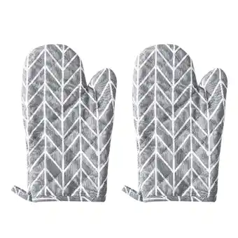 Walmart Clearance Hcnuuo 2PC Oven Gloves Grill Gloves Slippery Cooking Gloves for Cooking Baking Grilling offer