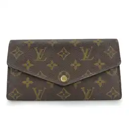 Walmart Pre-Owned Louis Vuitton Long Wallet Portefeuille Sarah M60531 Monogram Brown Bi-fold... (Fair) offer