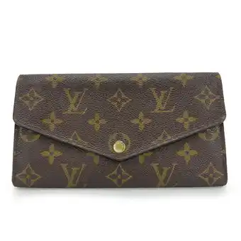 Walmart Pre-Owned Louis Vuitton Long Wallet Portefeuille Sarah M60531 Monogram Brown Bi-fold... (Fair) offer