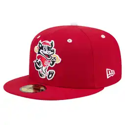 Walmart Men's New Era Red Erie SeaWolves Theme Night Fauxback 59FIFTY Fitted Hat offer