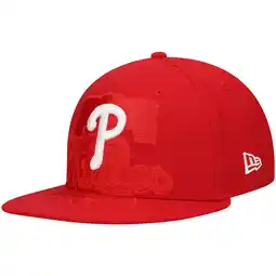 Walmart Men's New Era Red Philadelphia Phillies Shadow Logo 59FIFTY Fitted Hat offer