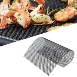 Walmart Clearance Hcnuuo BBQ Grill Pad Mat Non-stick Mesh Net Barbecue Grilling Baking Mat offer