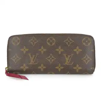 Walmart Pre-Owned Louis Vuitton Long Wallet Portefeuille Clemence M60742 Round Monogram... (Fair) offer