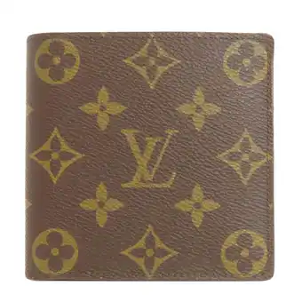 Walmart Pre-Owned Louis Vuitton M61675 Portefeuille Marco Old Bi-fold Wallet Monogram Canvas... (Good) offer