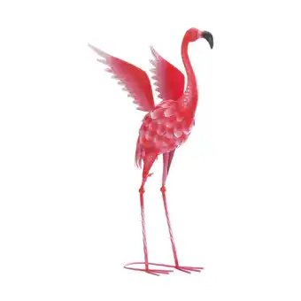 Walmart Zingz & Thingz Flying Flamingo Outdoor Garden Statue - 27.5 - Pink and Red offer