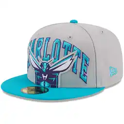 Walmart Men's New Era Gray/Teal Charlotte Hornets Tip-Off Two-Tone 59FIFTY Fitted Hat offer