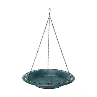 Walmart EHJRE Hanging Bird Bath Bird Feeder Bowl 43cm for with 53cm Chain Outdoor Green offer