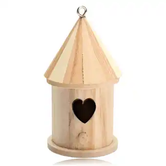 Walmart YOLOKE Wooden Wall-Mounted Bird House - Garden Accessory for Attracting Wildlife offer