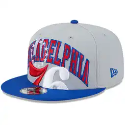 Walmart Men's New Era Gray/Royal Philadelphia 76ers Tip-Off Two-Tone 9FIFTY Snapback Hat offer