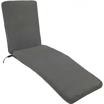 Walmart Sunnydaze Indoor/Outdoor Patio Chaise Lounge Cushion - 72 x 21 - Gray offer