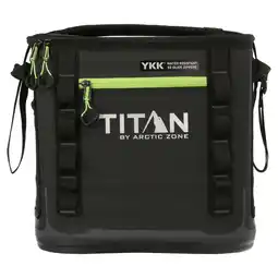 Walmart Titan by Arctic Zone 24 Can 19 qt Capacity Welded Cooler, Black/Green offer